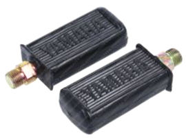 Pedals / Footrest set Black Print Yamaha FS1 / DT / RD / TY