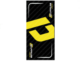 Milieumat Zwart - Geel 200cm x 100cm Doppler