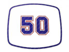 Sticker Headlight spoiler "50" Zündapp HAI