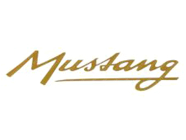 Sticker Mustang Gold 100mm x 25mm Kreidler