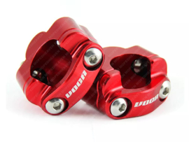 Stuurklem Adapter set Fatbar! 22mm > 28.6mm Rood VOCA Universeel