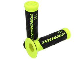 Handle grips set 22mm - 24mm 125mm Black / Yellow Pro Grip 732 - Gel Touch Universal