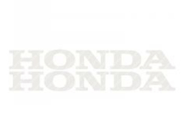 Sticker set Honda 120mm - 14mm White 2-Pieces Honda Models