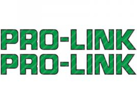 Sticker set Pro-Link 165mm - 25mm Groen / Zwart 2-Delig Universeel