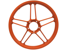 Star wheel 17 Inch Powdercoated Orange 17 x 1.35 Puch Maxi