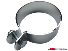 Exhaust clamp chrome (70mm)