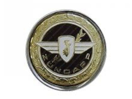 Sticker 100mm Gold - Black Logo Zündapp
