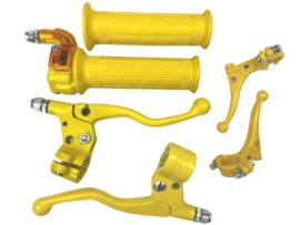 Handle & Throttle set handlebar Complete! Yellow Lusito M88 22mm Universal