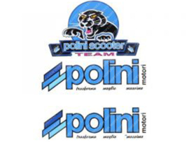 Sticker set Blauw 3-Delig Polini Team