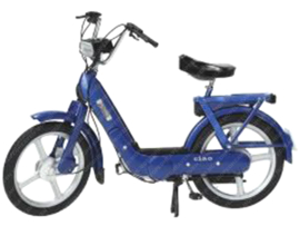 Schaalmodel 1:10 Blauw als Origineel Vespa Ciao