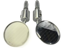 Plug-in mirror set Round Silver Universal