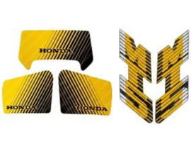 Sticker set Yellow - Black 6-Pieces Honda MT50