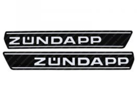 Sticker set Tank Black - White 385mm x 50mm 2-Pieces Zündapp