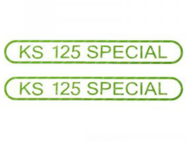 Sticker set Tank KS125 Special Green 2-Pieces Zündapp KS125 Special