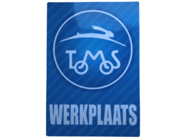Workshop sticker Dutch Tomos 200mm x 285mm