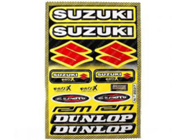 Sticker set 230mm x 330mm Suzuki - Dunlop