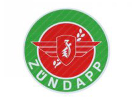 Sticker 100mm Green - Red Logo Zündapp