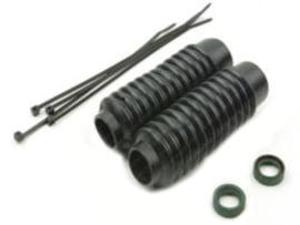 Rubber set Front fork Black (AV50) Kaptein Mobylette MBK