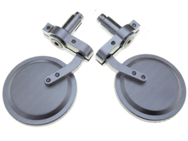 Plug-in mirror set Round Silver Universal