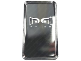 License plate holder Vertical Steel Chrome Universal