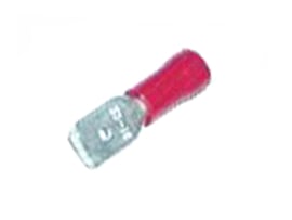 Flat plug Isolated Red 6.3mm A-Quality! Universal