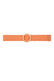 Kleurrijke riem met print - oranje