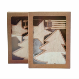 Kerst-collectie Aanvulling hout 5x