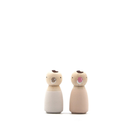 Houten pop baby speen