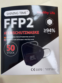 FFP2 gezichtsmasker zwart