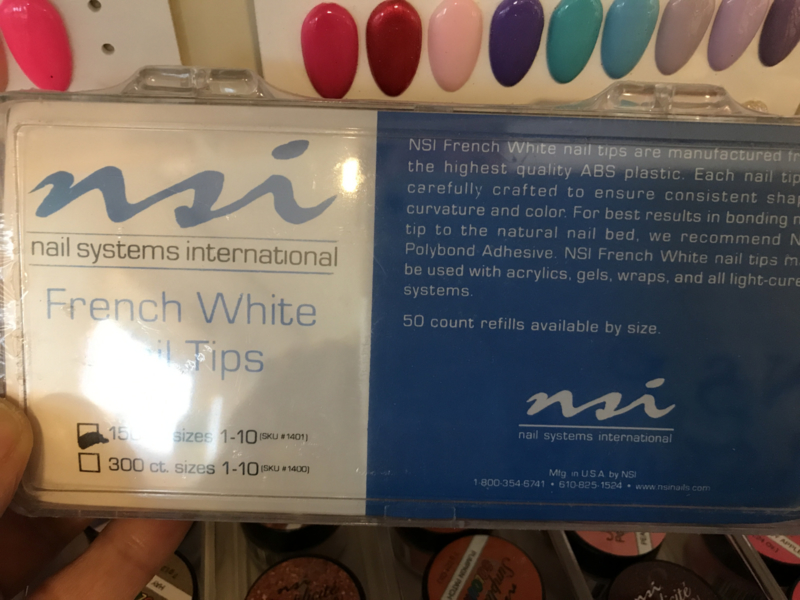 French White Nail Tips 150 stuks op=op