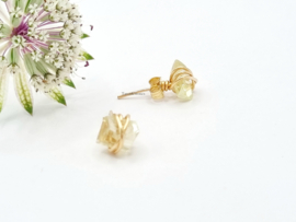 Lemon quartz studs oorbellen, leverbaar in 14k goldfilled & 925 sterling zilver