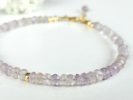 Ametrine gemstone beaded bracelet, available 14k goldfilled - 925 sterling silver