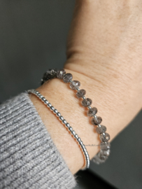 Toermalijnkwarts armband, 14k goldfilled & 925 sterling zilver