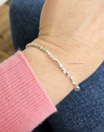 Silver Hill Tribe beaded bracelet   925 sterling silver