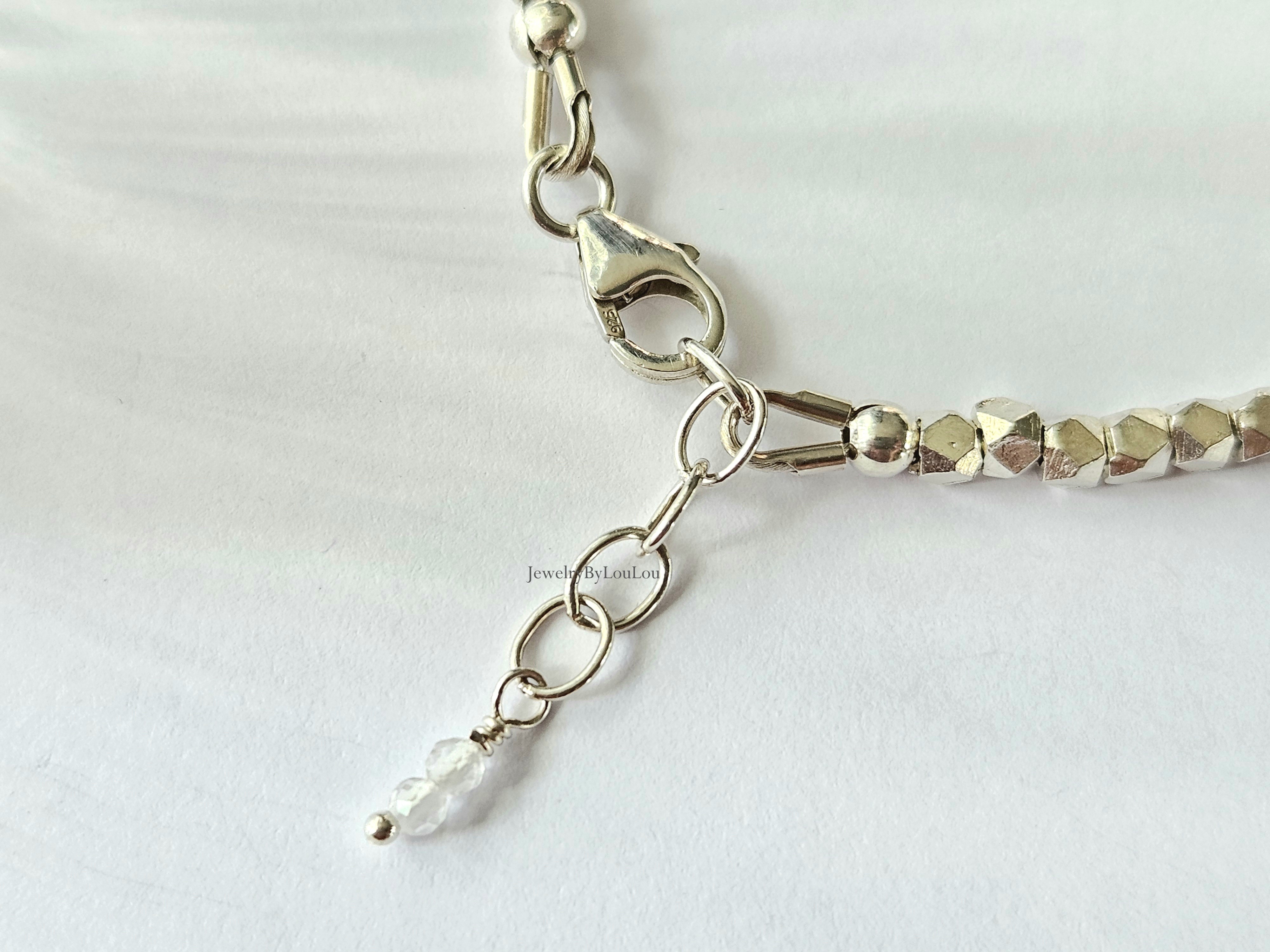 Zilveren Hill Tribe kralen armband  925 sterling zilver, leverbaar met sluiting - elastiek