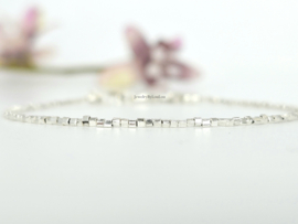 925 sterling zilver hill tribe kralen armband 1mm
