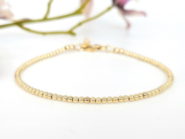 14k goldfilled kralen armband 2mm