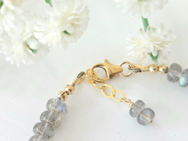 Labradorite beaded bracelet 14k goldfilled