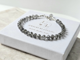 Toermalijnkwarts armband, 14k goldfilled & 925 sterling zilver