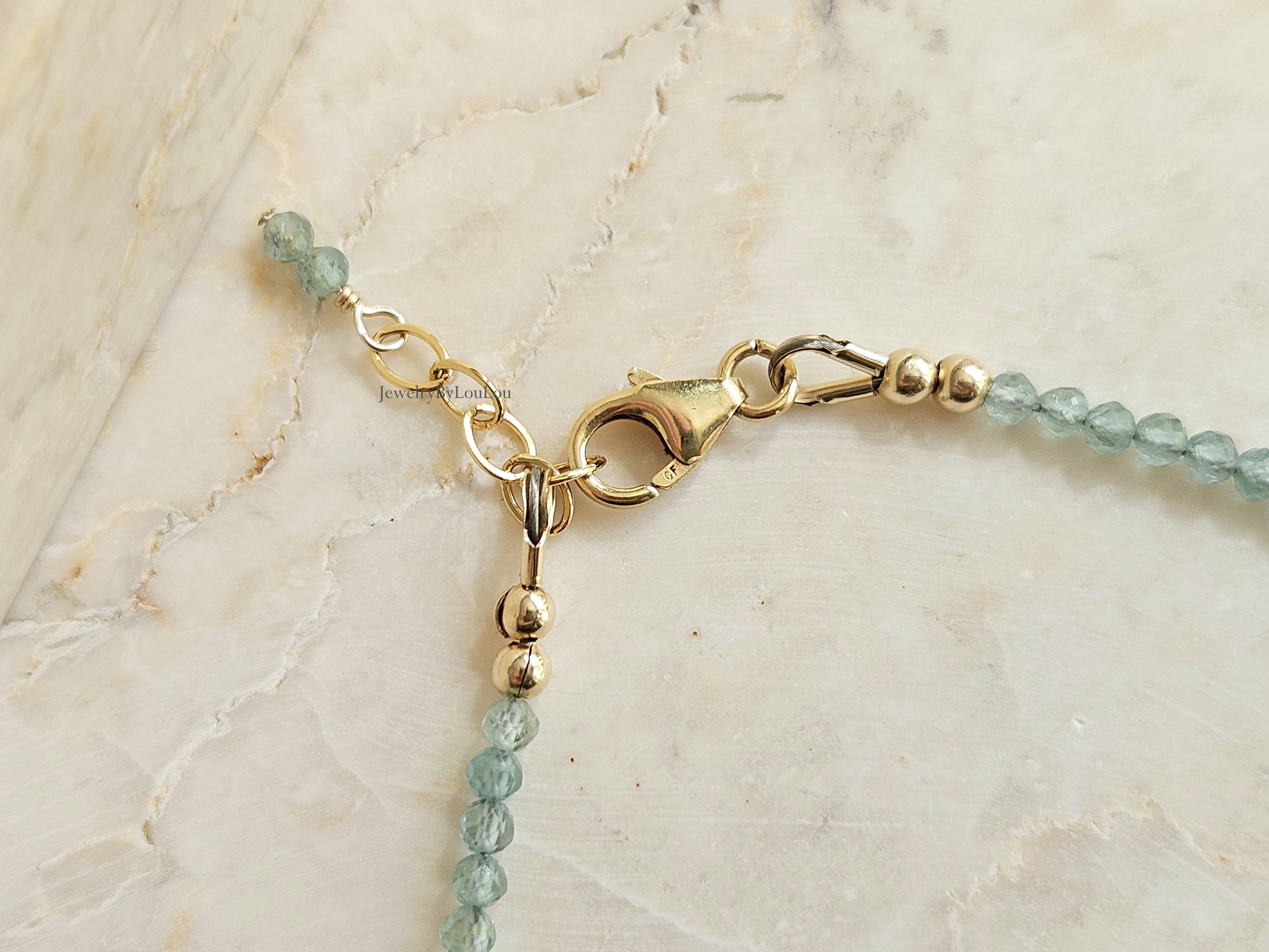 Indicoliet blauwe Toermalijn armband     925 sterling zilver   -   14k goldfilled