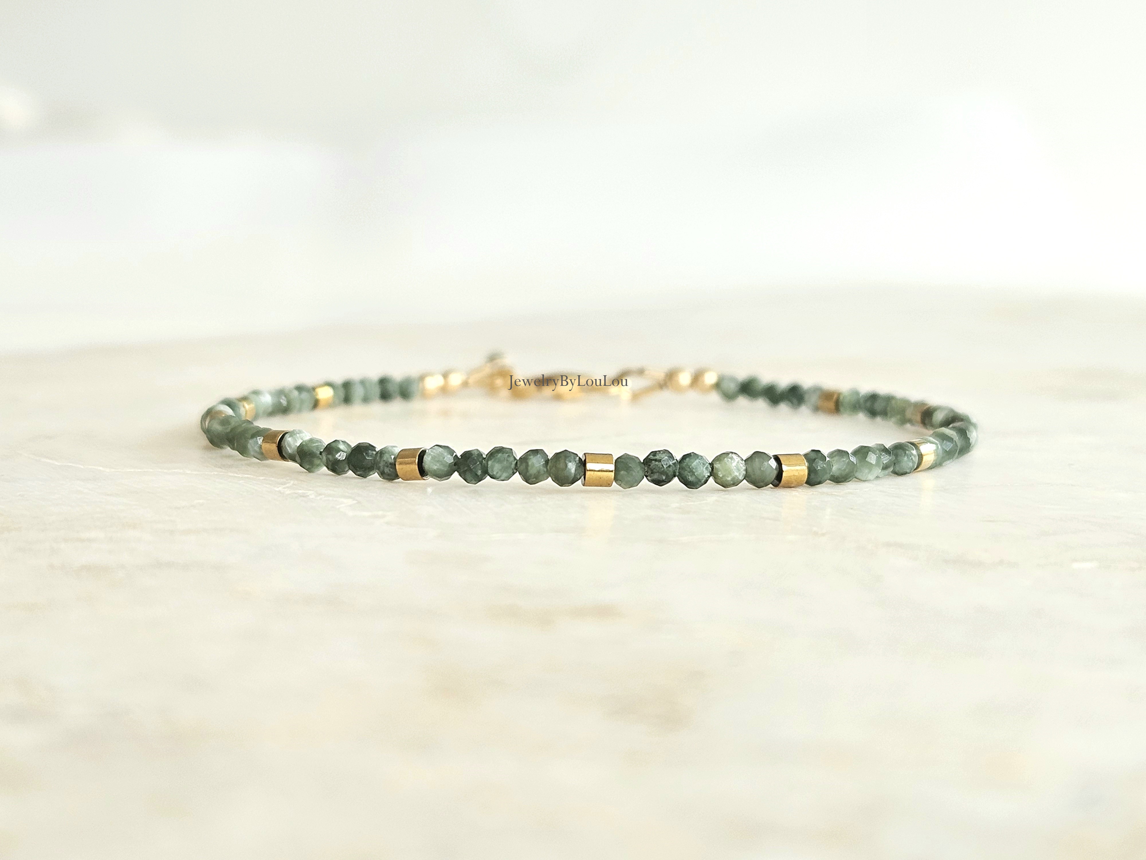 Fijn Serafiniet kralen armband, 14k goldfilled - 925 sterling zilver