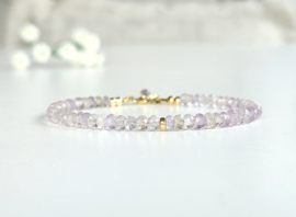Ametrine gemstone beaded bracelet, available 14k goldfilled - 925 sterling silver