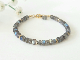 Labradorite beaded bracelet 14k goldfilled