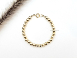 14k Goldfilled beaded bracelet 6mm