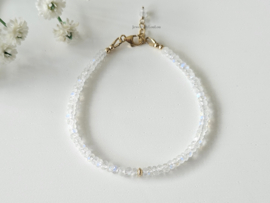 Maansteen armband, 14k goldfilled & 925 sterling zilver