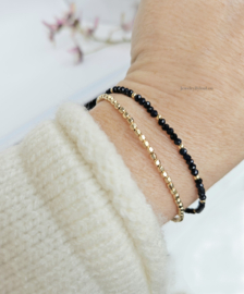 14k goldfilled kralen armband facet geslepen 2mm