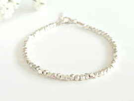 Silver Hill Tribe beaded bracelet   925 sterling silver