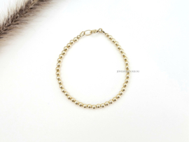 14k Goldfilled beaded bracelet 4mm
