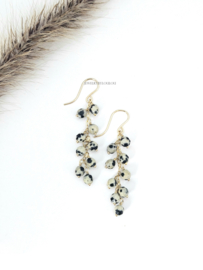 Dalamatiën Jasper earrings  14k goldfilled & 925 sterling silver