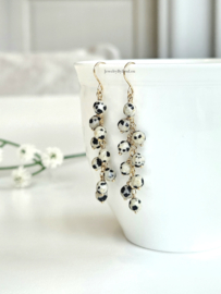 Dalamatiën Jasper earrings  14k goldfilled & 925 sterling silver